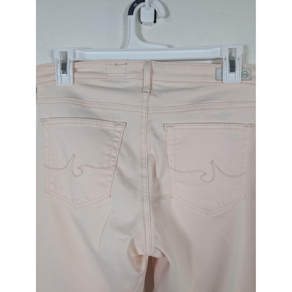 AG Adriano Goldschmied The Prima Crop Jeans Womens 29 Pink Mid Rise Stretch USA - Picture 6 of 14